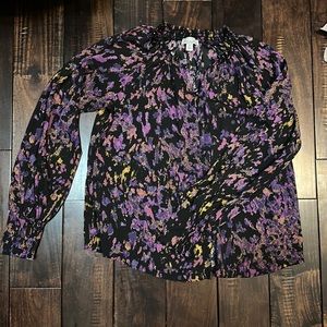 Beautiful Purple Abstract Blouse